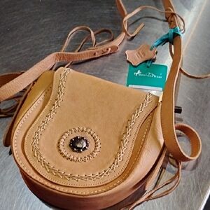 Montana West Tan Crossbody Bag with Embellished Detail